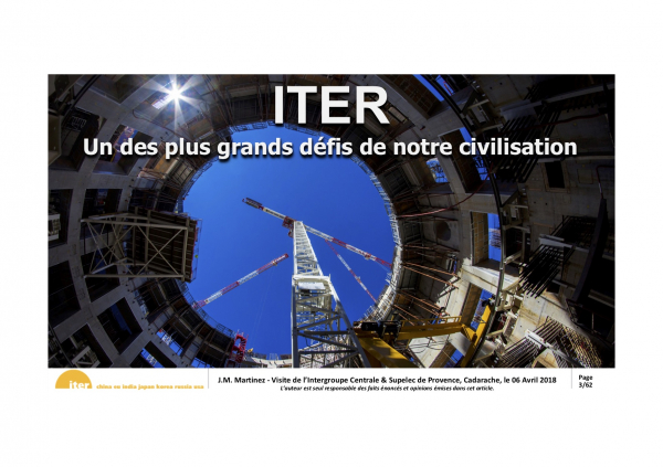 Compte-rendu de la visite d'ITER du 6 avril 2018