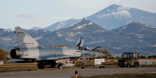 Visite de la base aérienne d'Orange