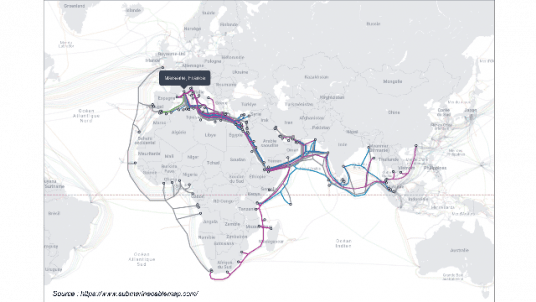 Les câbles à fibre optique : structure, déploiement en mer et impact